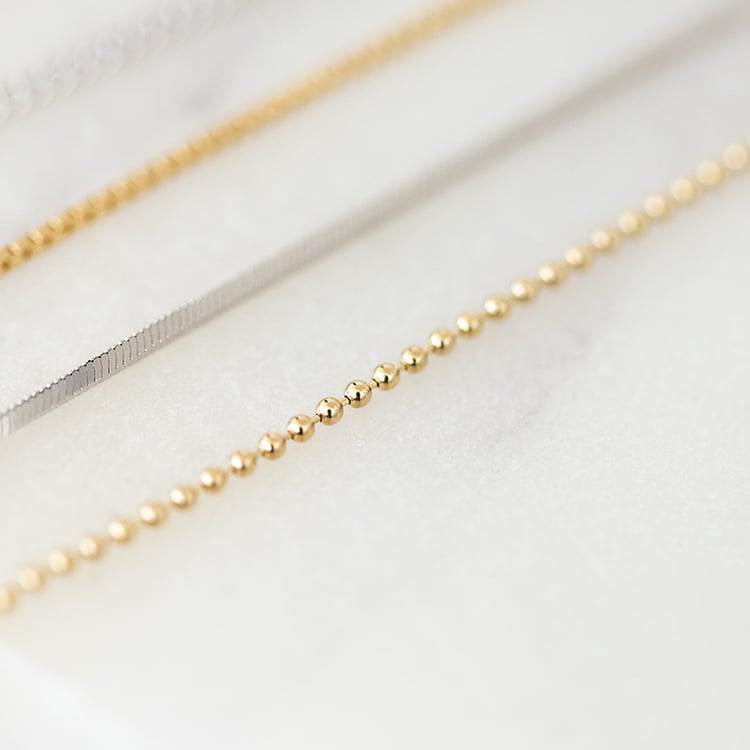 Guličková retiazka 45 cm z 14k zlata 136088