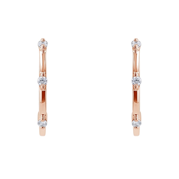 Kruhové náušnice s diamantmi Odina 134396