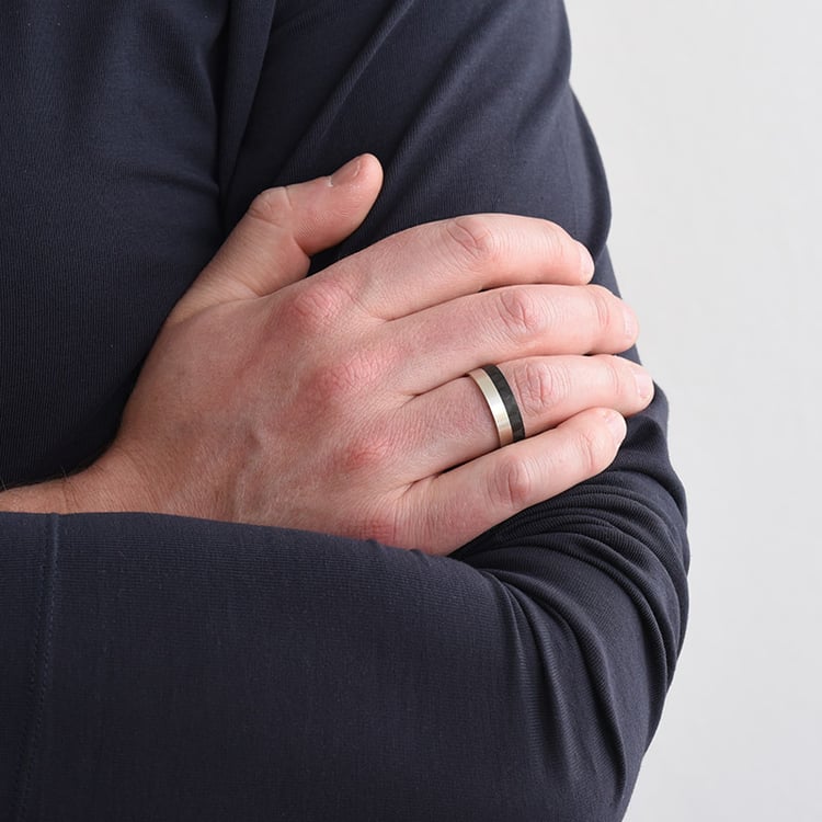 Pánský snubný prsteň 79659