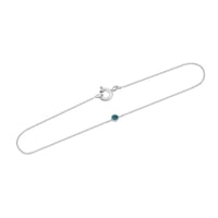 Zlatý minimalistický náramok s modrým diamantom Lepio