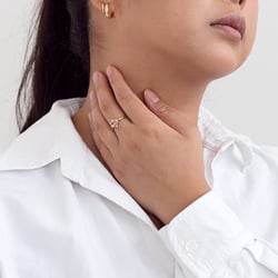 Prsteň s morganitom a diamantmi Badri