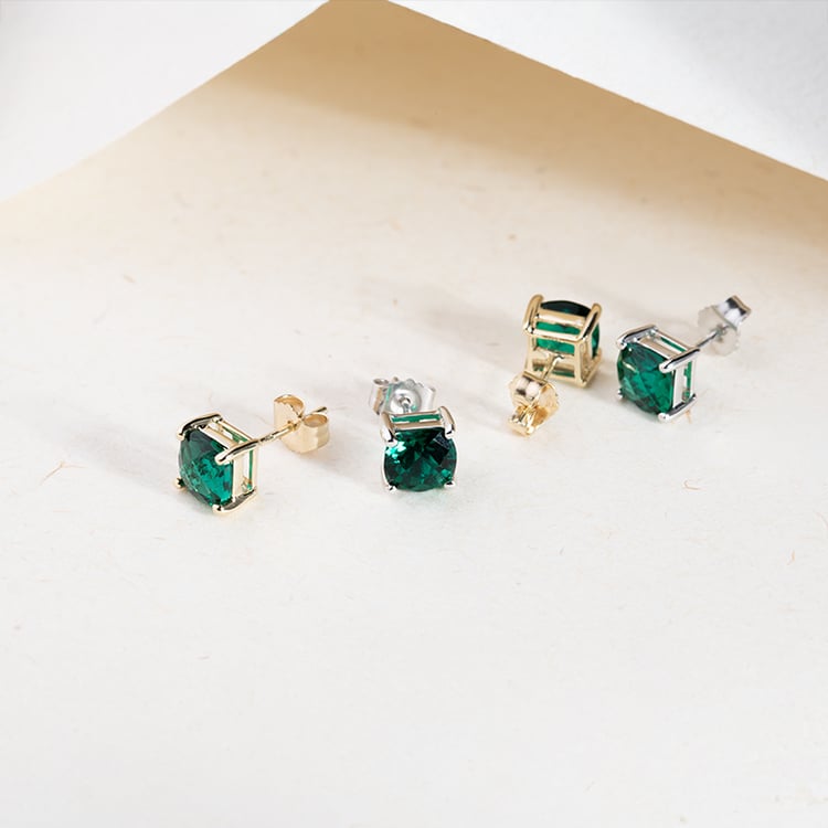 Smaragdové náušnice zo zlata Chelsyna 147318