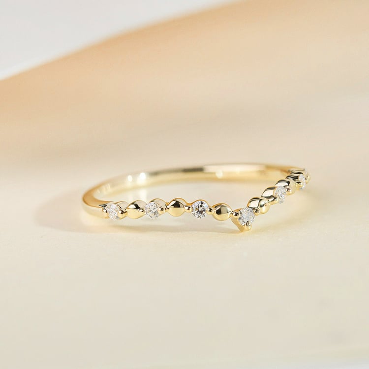 Zlatý prsteň s lab-grown diamantmi Eveline 163596