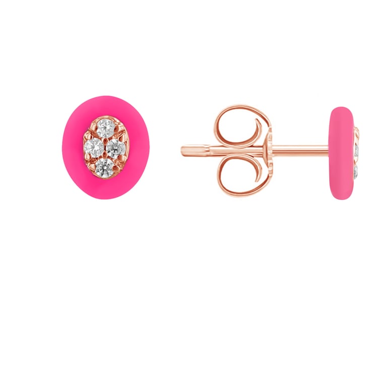 Keramické náušnice s lab-grown diamantmi Riva 120898