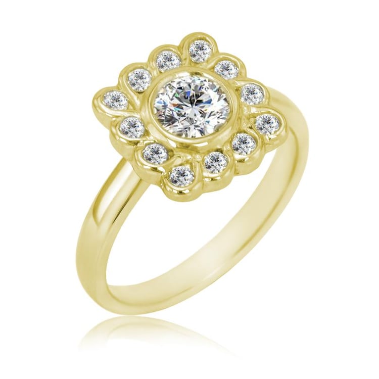 Prsteň zo žltého zlata