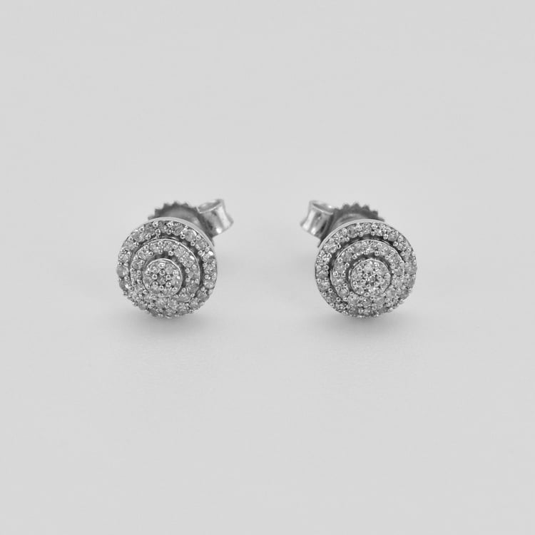 Náušnice z bieleho zlata 41801