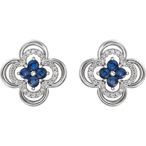 Zafírové náušnice Nediah