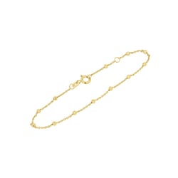 Náramok s guličkami 18 cm zo striebra