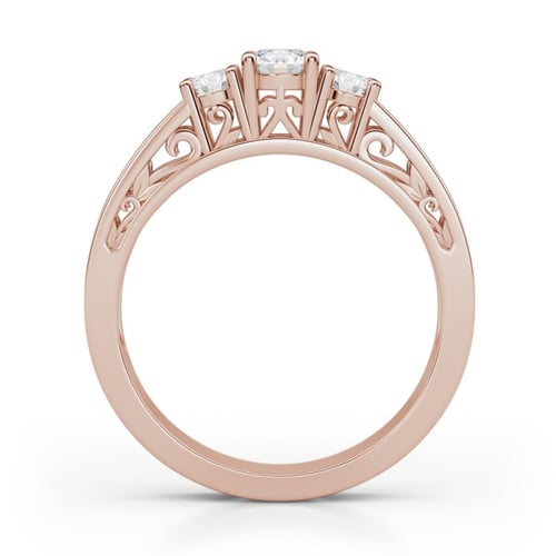 Vintage zásnubný prsteň s lab-grown diamantmi Loylah