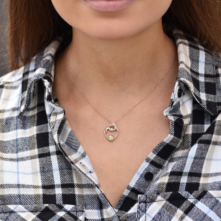 Zlatý prívesok matka a dieťa 35303