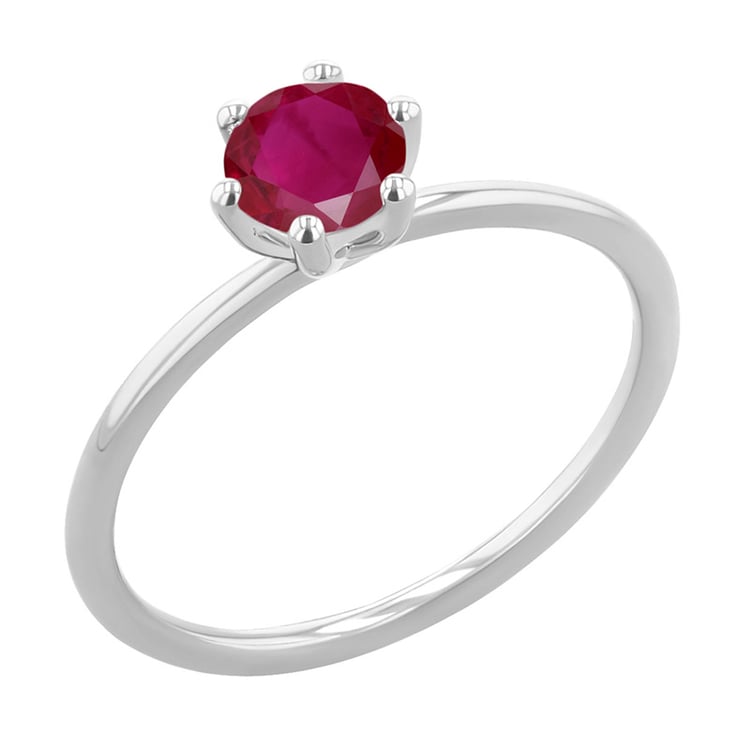Zásnubný prsteň s rubínom Birdie