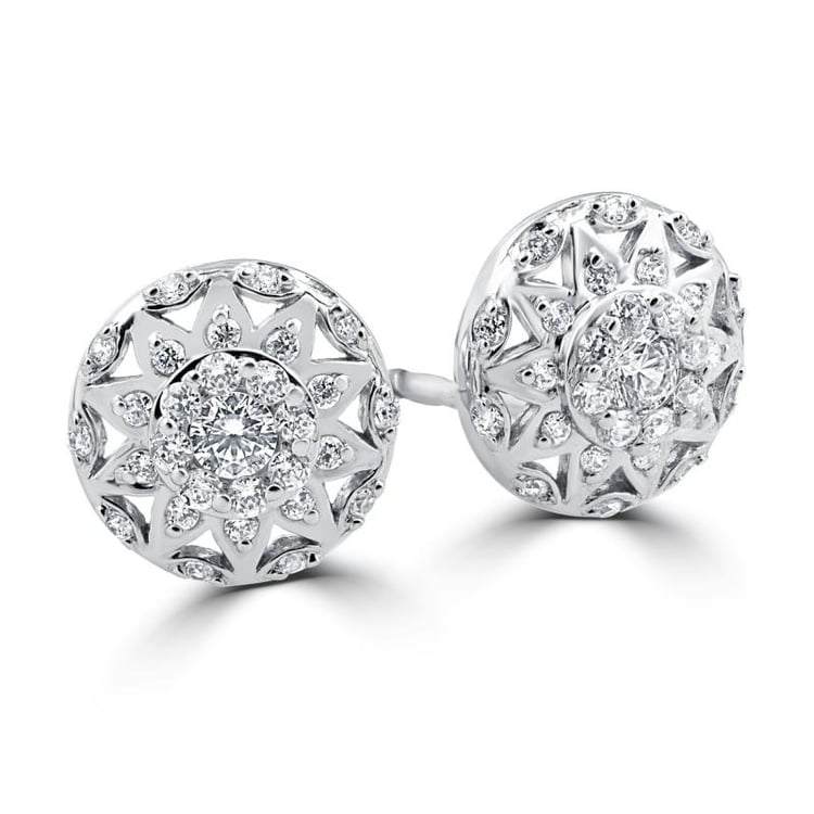 Zlaté diamantové náušnice 1889