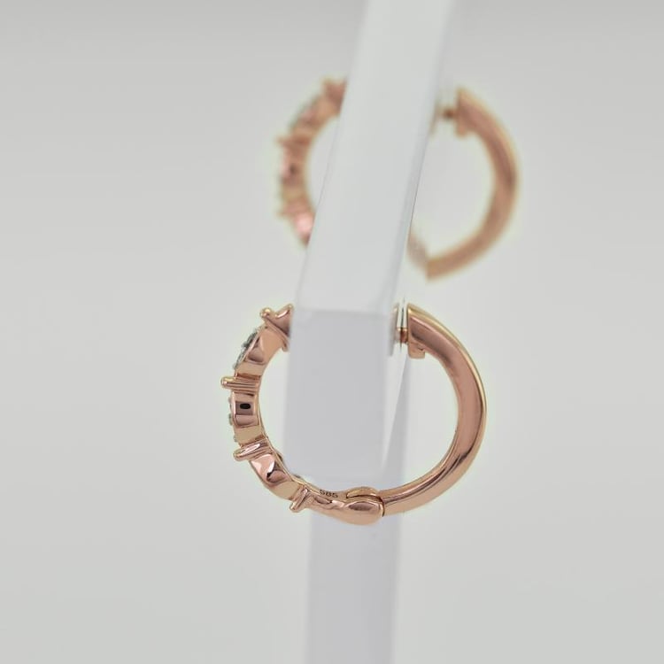 Kruhové náušnice s lab-grown diamantmi Vesell 112826