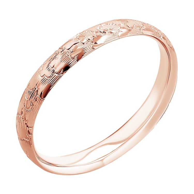 Svadobné obrúčky s ručnou rytinou mrakov Bowen 116776