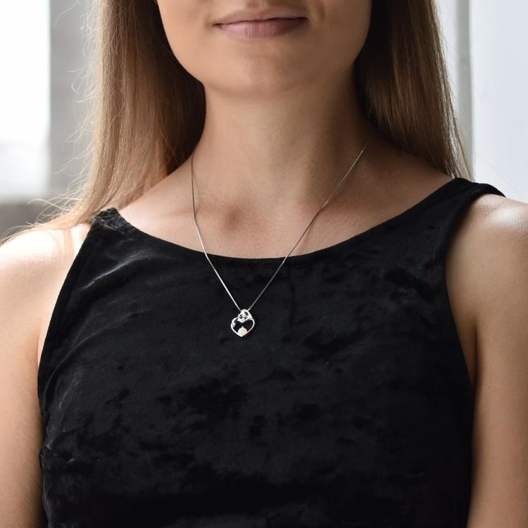 Strieborný prívesok matka a dieťa 32961