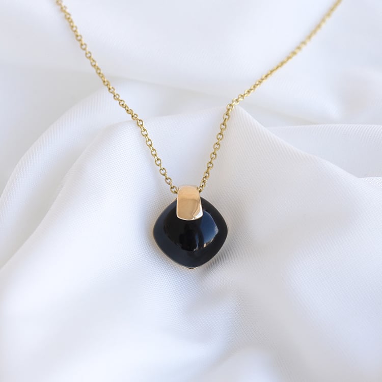 náhrdelník s čiernym onyxom 81381