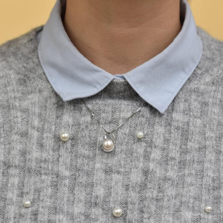 Štýlový strieborný náhrdelník 26724