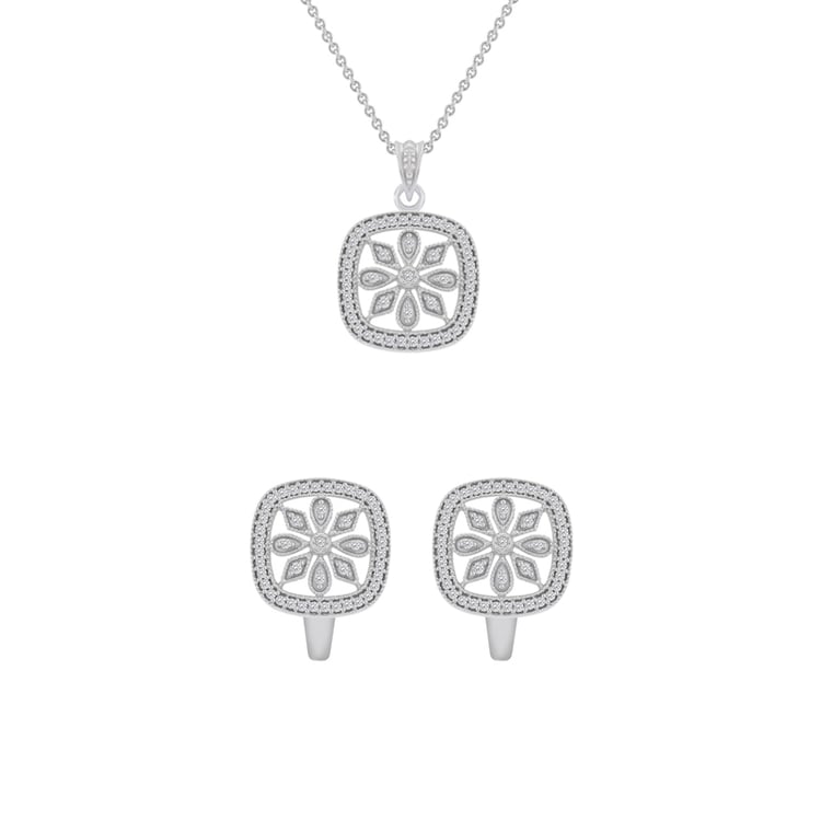 Diamantová kvetinová kolekcia šperkov Rochelle 44880