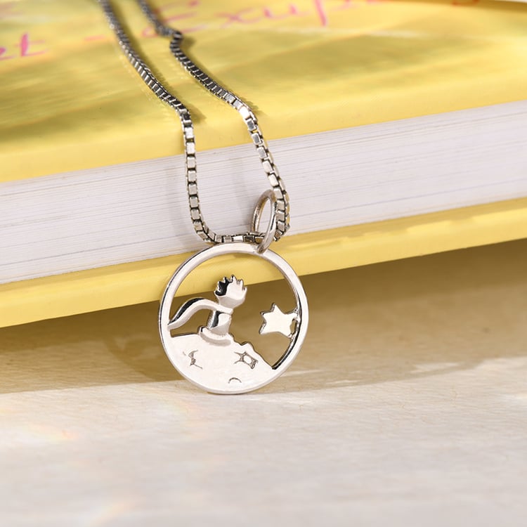 Kolekcia strieborných vykrojených náhrdelníkov Malý princ 141936