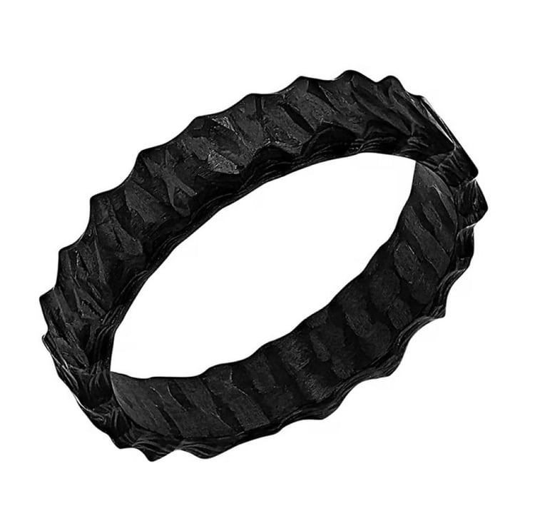 Karbónový prsteň s nerovným povrchom Soren