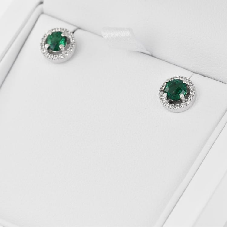 Náušnice so smaragdmi 34795