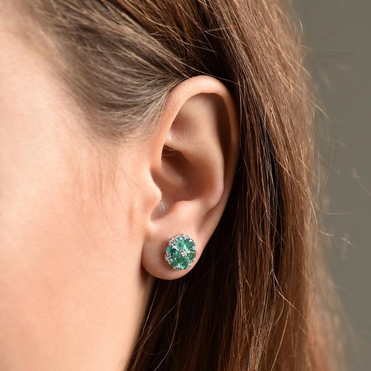 Smaragdové náušnice 17145