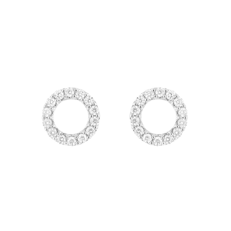 Diamantové karma náušnice