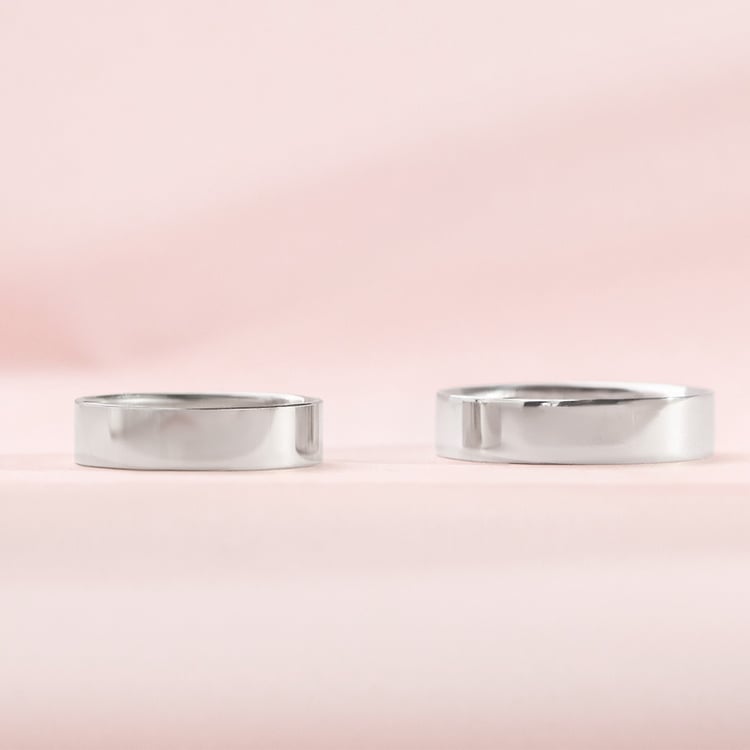 Ploché svadobné prstene zo zlata 157068