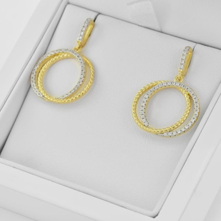 Náušnice zo striebra 35349