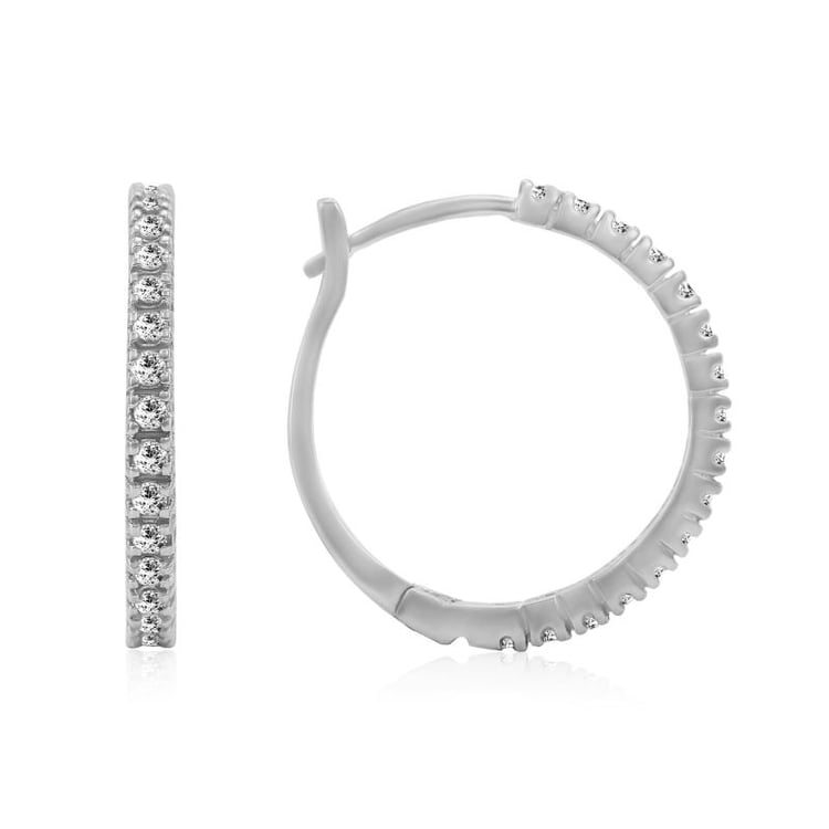 Zlaté diamantové náušnice 6549