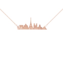 Zlatý či platinový náhrdelník mesta Paríž