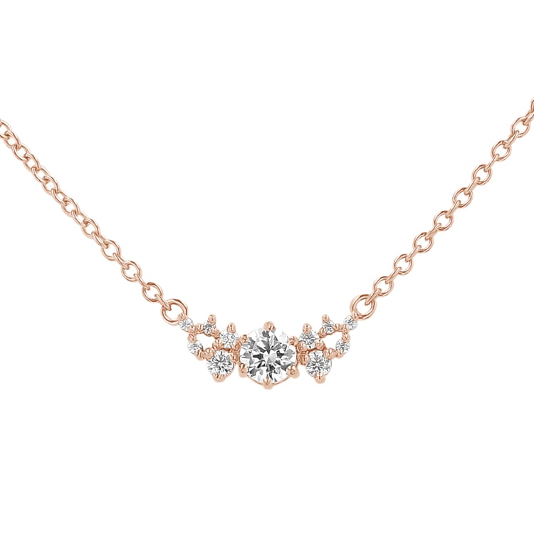 Cluster náhrdelník s diamantmi Luna 153462