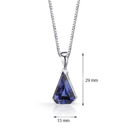 Strieborný náhrdelník s alexandritom 21721