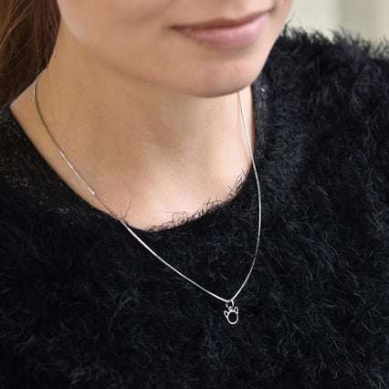 Strieborný prívesok v tvare mačky Katiny