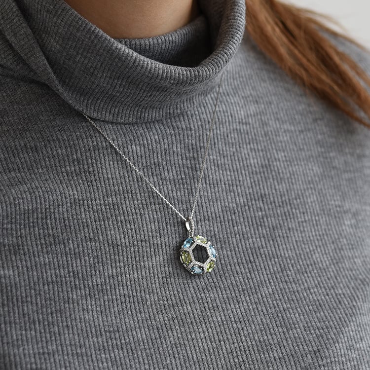 Náhrdelník s drahokamami 61913