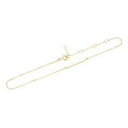 Zlatý minimalistický náramok na nohu Hawes