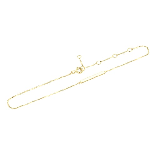 Zlatý minimalistický náramok na nohu Hawes