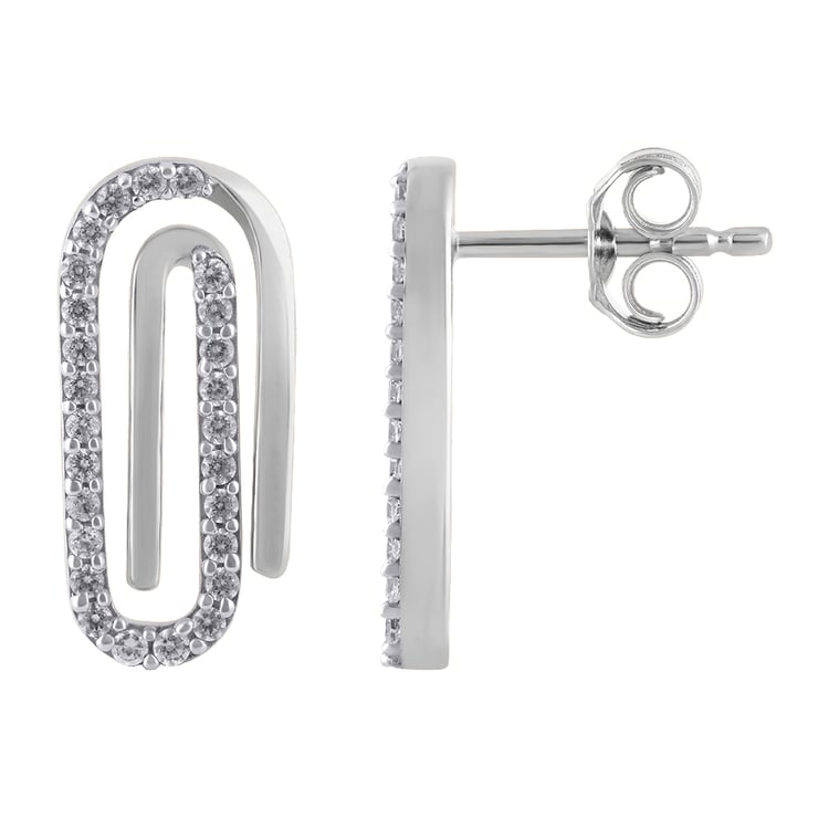 Zlaté náušnice s lab-grown diamantmi 163395