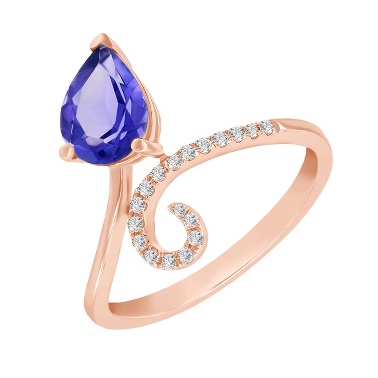 Prsteň z ružového zlata 39364