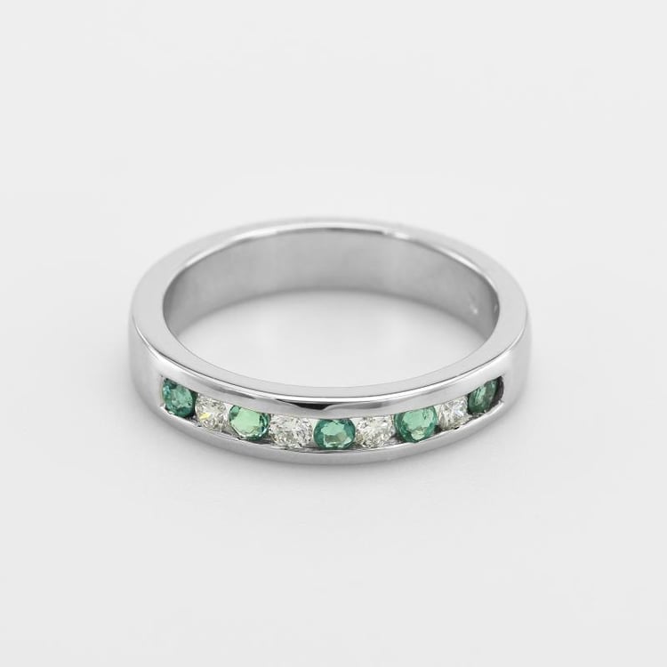 Prsteň plný smaragdov a diamantov 49761