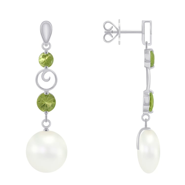 Zlaté náušnice s perlami 44053