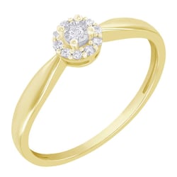 Zlatý zásnubný prsteň plný diamantov Laurel