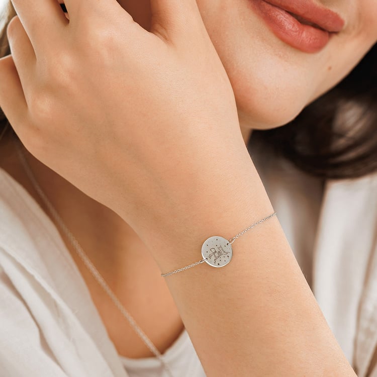 Náramok Malý princ s líškou a gravírom zo zlata 157503