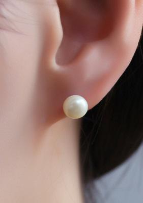 Perlové náušnice zo striebra 14523