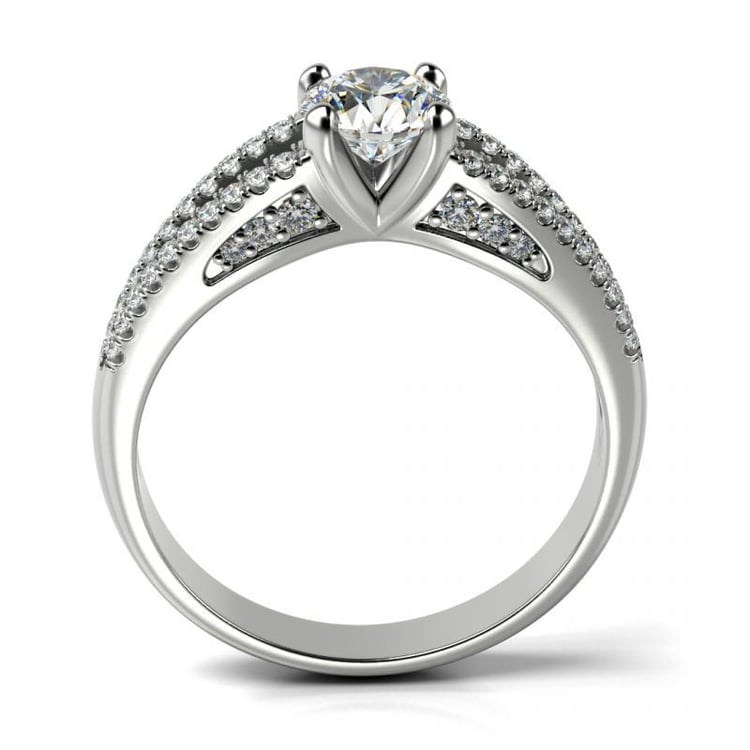 Diamantový platinový prsteň 24182