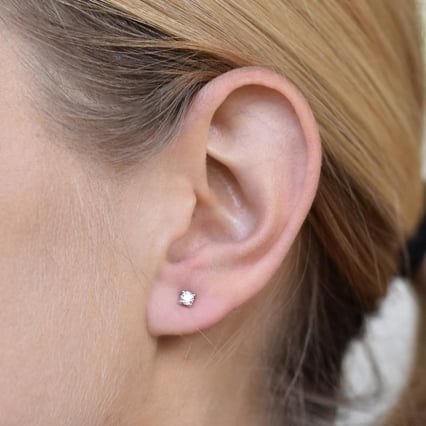 Napichovacie náušnice s 0.20ct diamantmi Jada