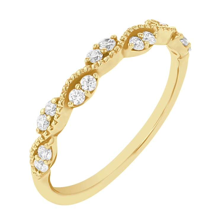 Nežný eternity prsteň s lab-grown diamantmi Izabelle 111465