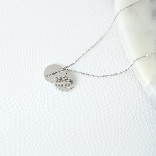 Personalizovaný strieborný prívesok Brandenburská brána