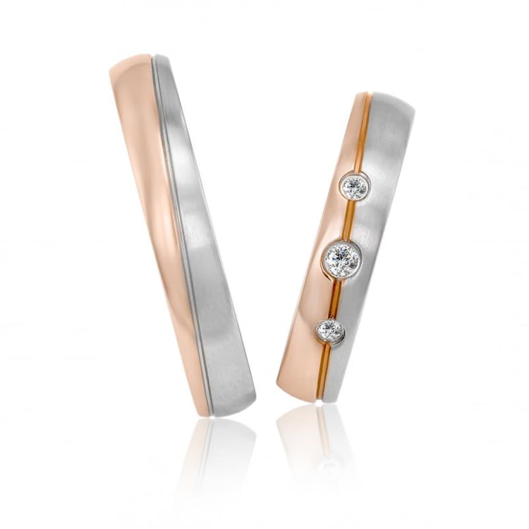 Zlaté svadobné obrúčky Deni 21912