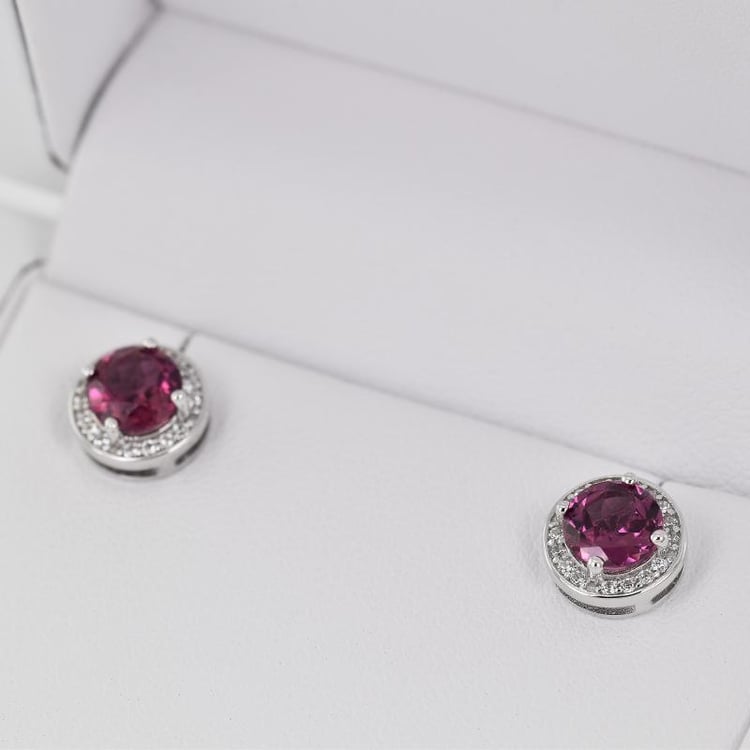 Náušnice s granátmi 21979